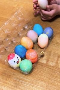 イースターエッグ　卵の着色方法