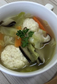 豆腐団子の洋風スープ(大人用）
