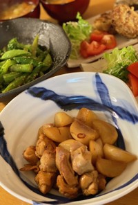 鶏肉とかぶの南蛮酢炒め煮