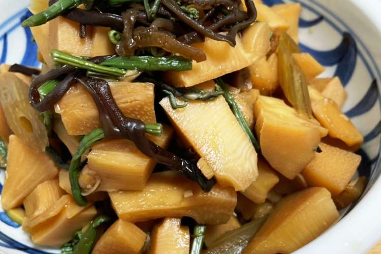 おばあちゃんの筍と蕗と山菜の煮物 レシピ 作り方 By ヨーダ まま クックパッド 簡単おいしいみんなのレシピが351万品