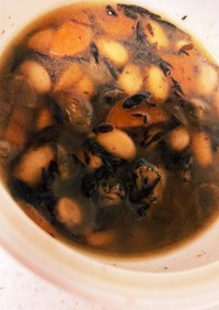 つぶ貝とひじき大豆の簡単にできる煮物