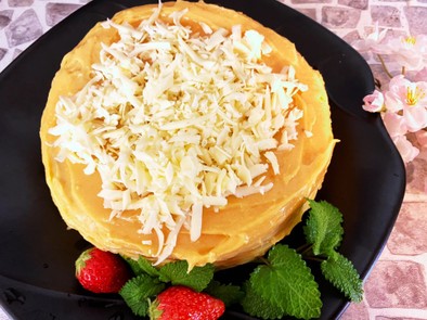 フィリピン♡チーズonカスタードケーキの写真