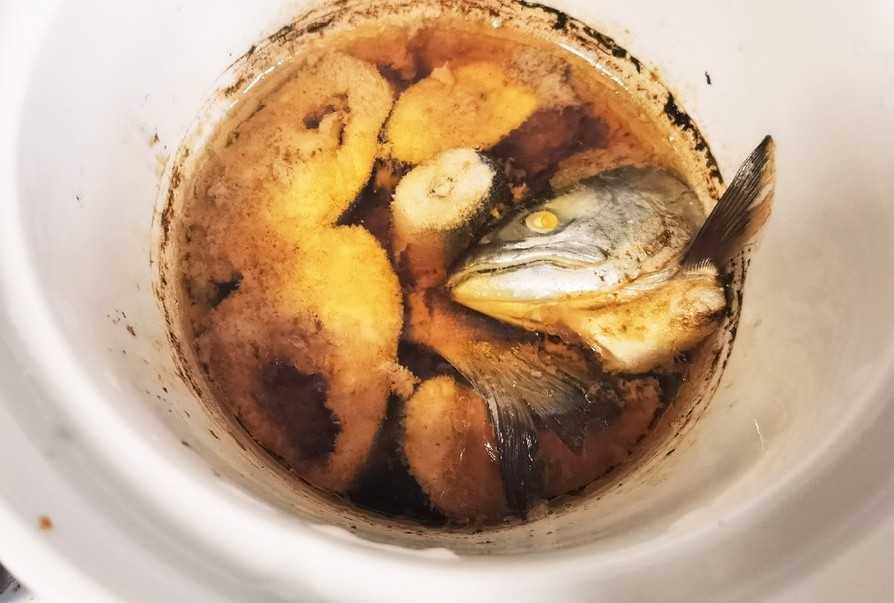 スロークッカーで鮭缶風水煮の画像