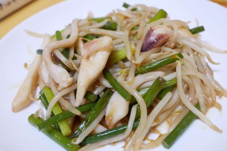 イカとニンニクの芽のオイスター炒め レシピ 作り方 By きょむーまうす クックパッド 簡単おいしいみんなのレシピが374万品