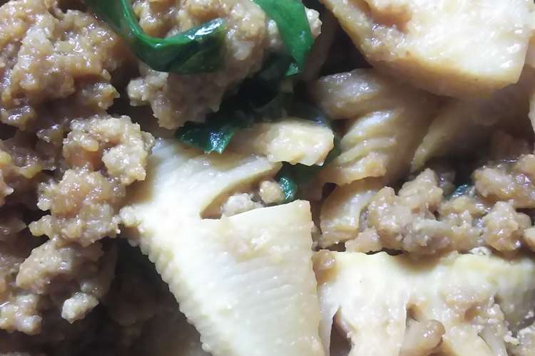 旬の筍の肉味噌炒め レシピ 作り方 By Nami クックパッド 簡単おいしいみんなのレシピが357万品