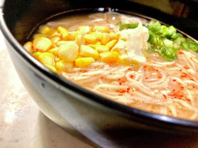 味噌ラーメンスープ♡素麺バージョン♡の写真