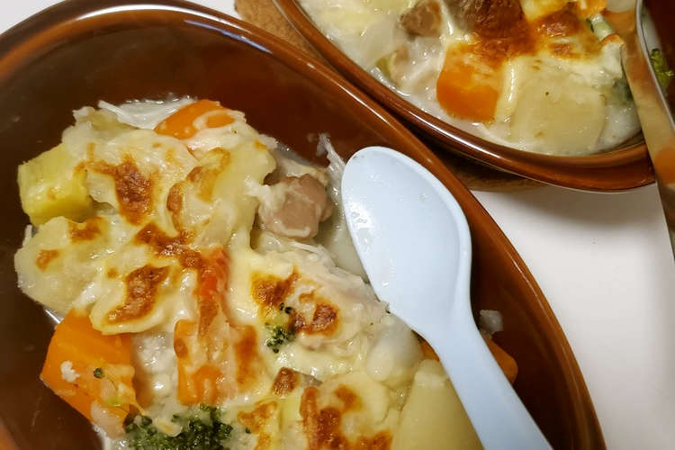 魚焼きグリルで野菜たっぷりヘルシードリア レシピ 作り方 By かんかんじ クックパッド 簡単おいしいみんなのレシピが361万品