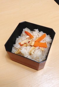 「登米のだし」使用　簡単炊き込みご飯