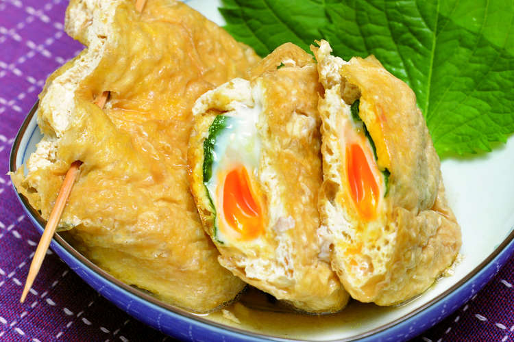 大判油揚げのたまご巾着 レシピ 作り方 By 和田豆腐店 クックパッド 簡単おいしいみんなのレシピが352万品
