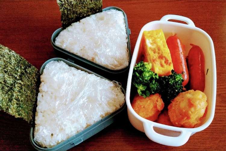 男子高校生お弁当 2 おにぎり レシピ 作り方 By ママぶた クックパッド 簡単おいしいみんなのレシピが368万品