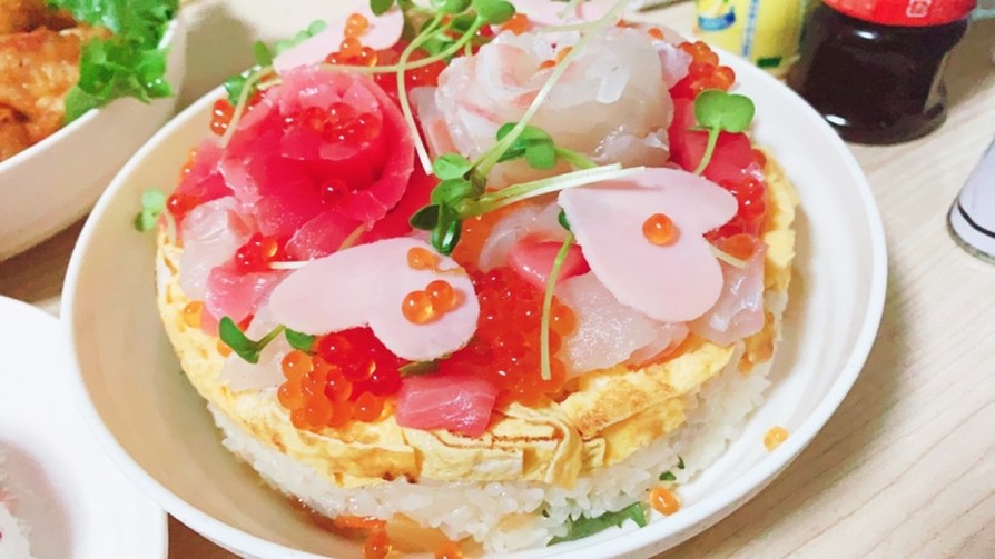ちらし寿司ケーキの画像
