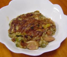 エスビーHALFカレーで 焼きリゾット