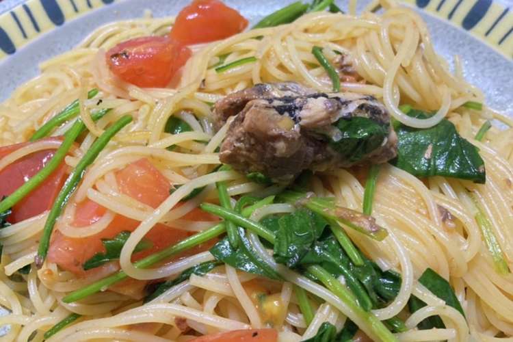 まいわし油漬トマト缶使用 簡単パスタ レシピ 作り方 By さつきa クックパッド 簡単おいしいみんなのレシピが364万品