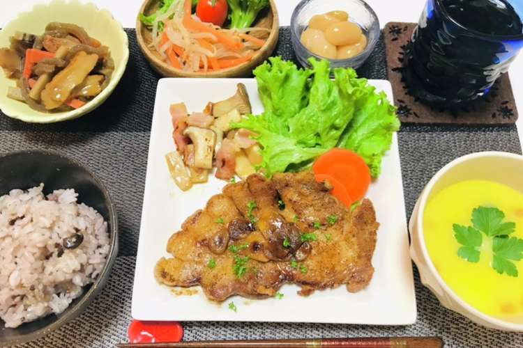 厚切り豚ロースで今日の夕飯献立 レシピ 作り方 By 体裁よく クックパッド 簡単おいしいみんなのレシピが352万品