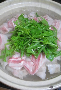 大根と水菜の豚しゃぶ鍋