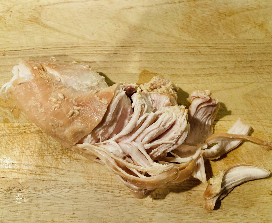 圧力鍋で鶏胸肉の柔らか煮(コストコ)の画像