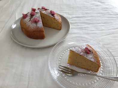 桜あんのバターケーキの写真
