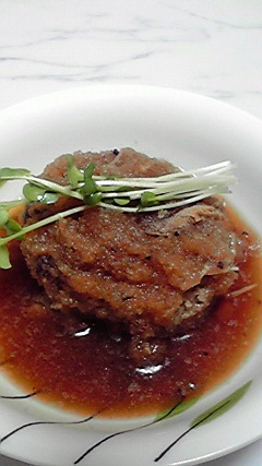 大根おろし de 和風煮込みハンバーグ