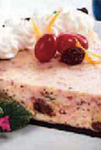 レーズンのクランベリーチーズケーキ