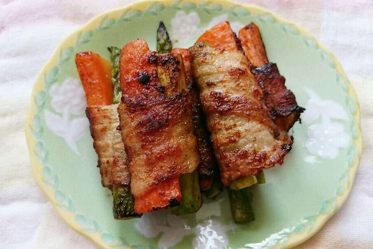 アスパラガスと人参の肉巻き レシピ 作り方 By うさこのおうち クックパッド 簡単おいしいみんなのレシピが354万品