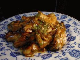 牡蠣と豆腐の中華風炒めの画像