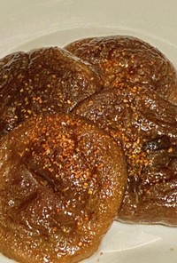 椎茸のごま油焼き・醤油風味ピリ辛