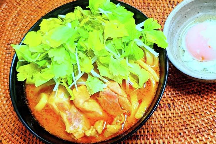 バターでまろやか チキンカレーうどん レシピ 作り方 By みずたまsweet 楽天レシピ
