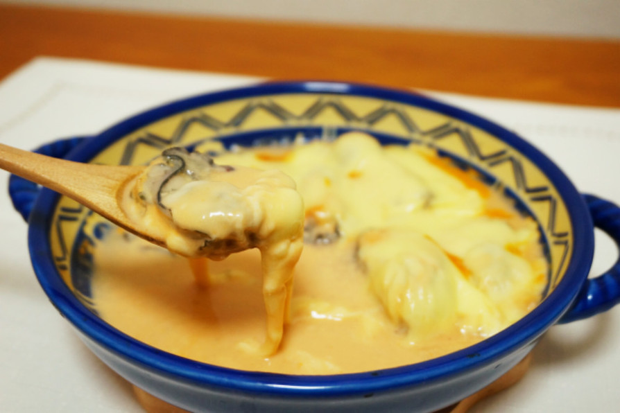 革命！簡単☆牡蠣のオーロラチーズ焼きの画像
