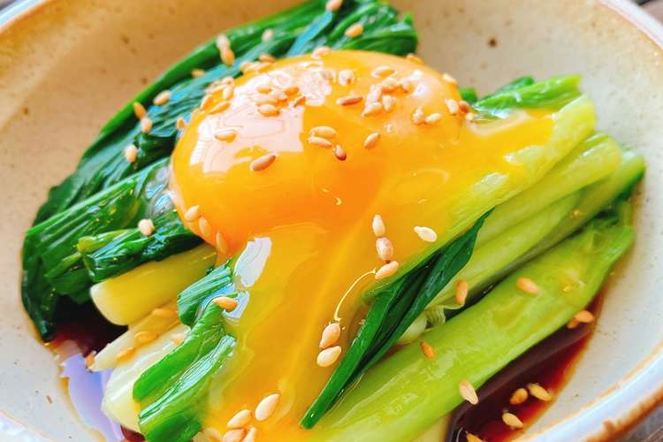 とろ り卵醤油で 行者にんにくのおひたし レシピ 作り方 By 野菜ソムリエmiwa クックパッド 簡単おいしいみんなのレシピが375万品