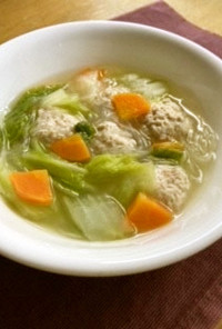 【高齢者】白菜と肉団子のスープ