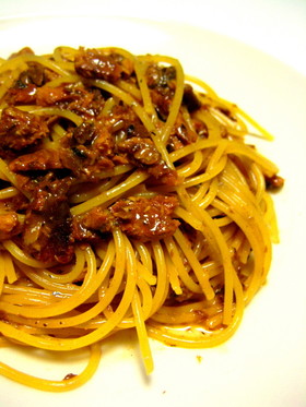 秘伝！さんまの缶詰 de 絶品パスタ