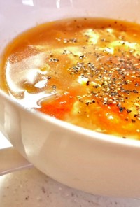 納豆好きさん必見♡納豆卵トマトスープ♡