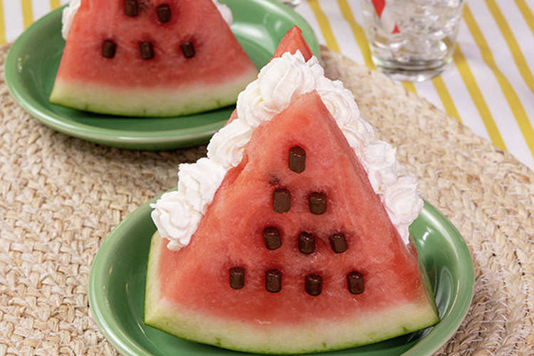 さんかくスイカパフェ レシピ 作り方 By イオン クックパッド 簡単おいしいみんなのレシピが376万品