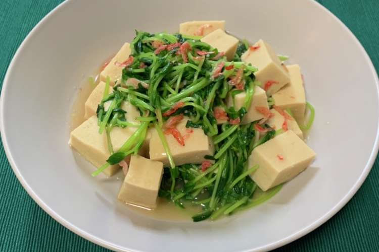 カルシウム 豆苗と高野豆腐のあんかけ レシピ 作り方 By 下島調剤薬局 クックパッド 簡単おいしいみんなのレシピが355万品