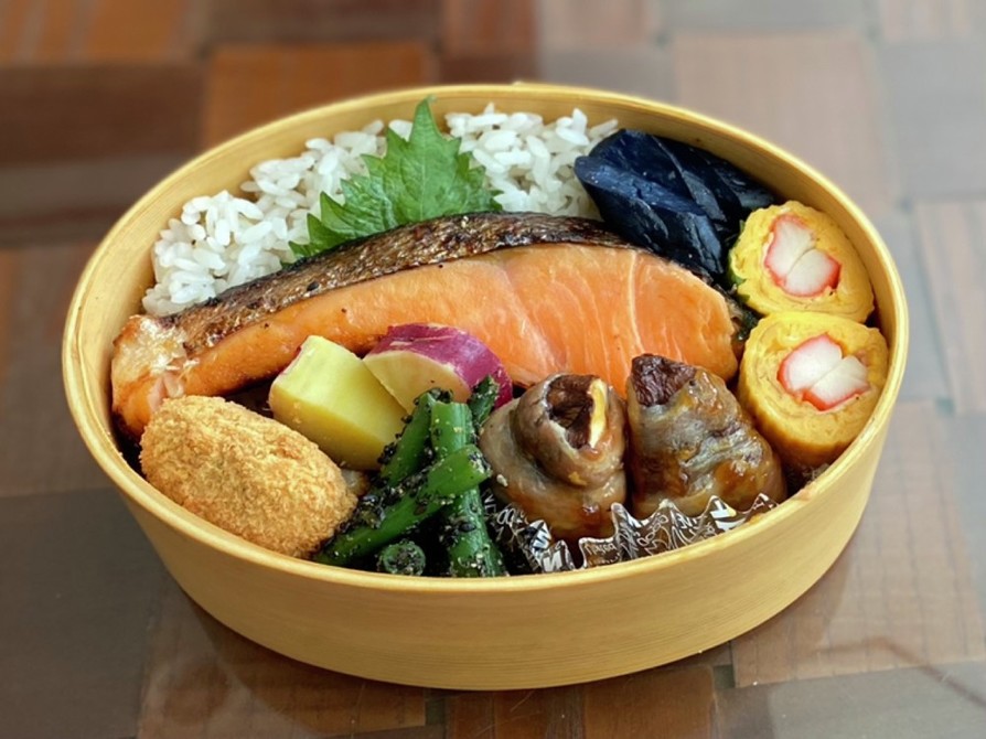 わっぱ弁当☆おいしい普通の鮭弁の画像