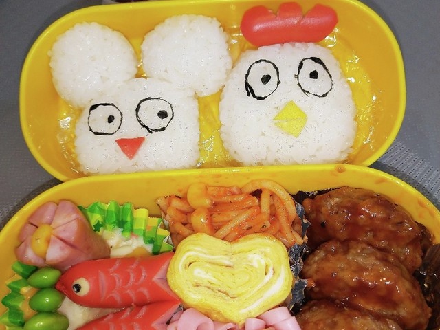 キャラ弁 ネズミとニワトリ レシピ 作り方 By そうそう ママ クックパッド 簡単おいしいみんなのレシピが376万品