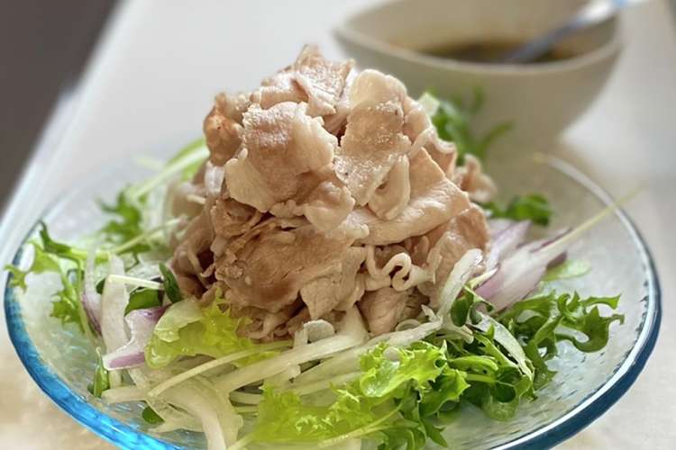 野菜いっぱい冷しゃぶポン酢サラダ レシピ 作り方 By かっちゃん杉 クックパッド 簡単おいしいみんなのレシピが357万品