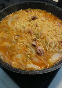 コストコチキンの鶏ガラスープ麺。