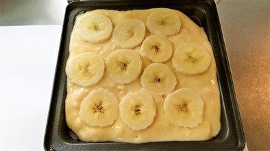 バナナホットケーキ～ホットサンドメーカーの写真