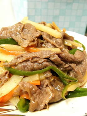 牛肉炒め☆和風味