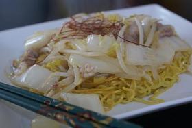 カリっともちっと。。あんかけ焼きソバ