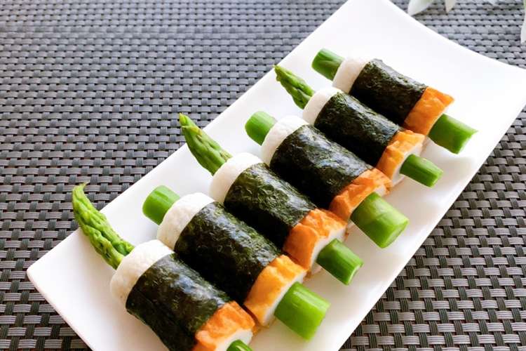 お弁当に アスパラちくわの海苔巻き レシピ 作り方 By とまぷり クックパッド 簡単おいしいみんなのレシピが360万品
