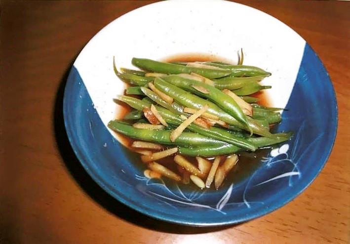 いんげんの生姜醤油煮の画像