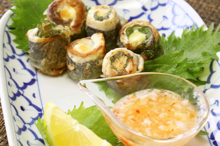 アジアン風 アジの大葉チーズロール レシピ 作り方 By 深谷市 クックパッド 簡単おいしいみんなのレシピが360万品