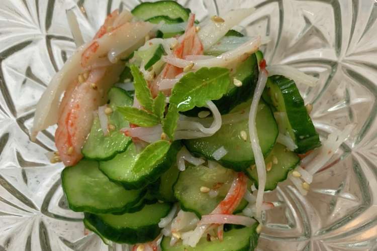 酢の物 きゅうりとカニカマ カンタン酢 レシピ 作り方 By Gomayo クックパッド 簡単おいしいみんなのレシピが375万品