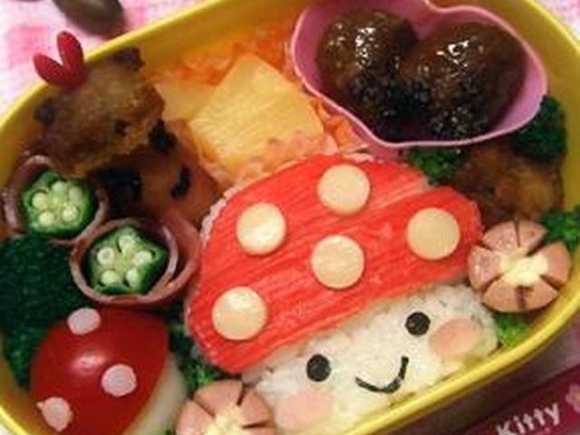 キャラ弁 秋のきのこちゃん弁当 レシピ 作り方 By しなもんニコ クックパッド 簡単おいしいみんなのレシピが379万品