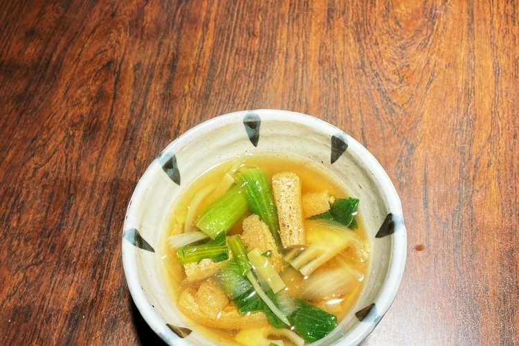 筍と蕪木菜の鶏ガラ生姜醤油スープ レシピ 作り方 By 三毛猫調理愛好家 クックパッド 簡単おいしいみんなのレシピが377万品