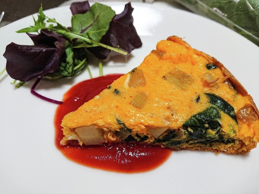 ハムとほうれん草のフリッタータ レシピ