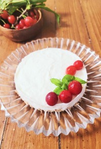 簡単♪レアチーズ風レアヨーグルトケーキ