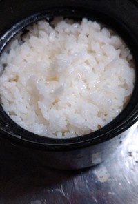 レンジで白米を炊く。
